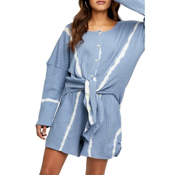 Women's FREE PEOPLE Intimately Little Dream Tie Dye Sleep Shirt | Size L - Picture 2 of 7